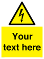 WE3009: Custom electrical warning sign