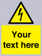 WE3009: Custom electrical warning sign