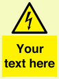 WE3009: Custom electrical warning sign