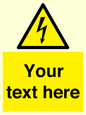 WE3009: Custom electrical warning sign