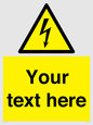 WE3009: Custom electrical warning sign