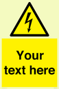 WE3009: Custom electrical warning sign