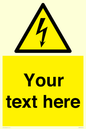WE3009: Custom electrical warning sign