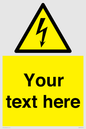 WE3009: Custom electrical warning sign