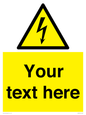 WE3009: Custom electrical warning sign