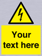 WE3009: Custom electrical warning sign