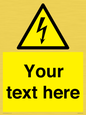 WE3009: Custom electrical warning sign