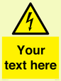 WE3009: Custom electrical warning sign
