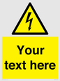 WE3009: Custom electrical warning sign