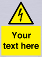 WE3009: Custom electrical warning sign