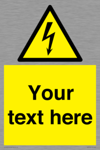 WE3009: Custom electrical warning sign
