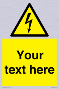 WE3009: Custom electrical warning sign