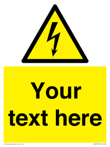 WE3009: Custom electrical warning sign
