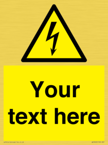WE3009: Custom electrical warning sign