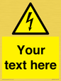 WE3009: Custom electrical warning sign