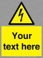 WE3009: Custom electrical warning sign
