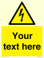WE3009: Custom electrical warning sign