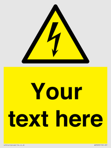 WE3009: Custom electrical warning sign