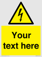 WE3009: Custom electrical warning sign