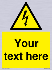 WE3009: Custom electrical warning sign