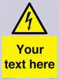 WE3009: Custom electrical warning sign