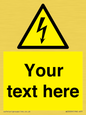 WE3009: Custom electrical warning sign