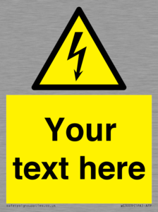 WE3009: Custom electrical warning sign