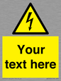 WE3009: Custom electrical warning sign