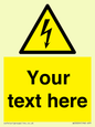 WE3009: Custom electrical warning sign