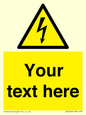 WE3009: Custom electrical warning sign