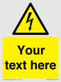 WE3009: Custom electrical warning sign