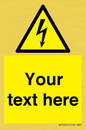 WE3009: Custom electrical warning sign