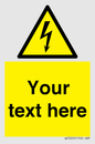 WE3009: Custom electrical warning sign