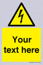 WE3009: Custom electrical warning sign