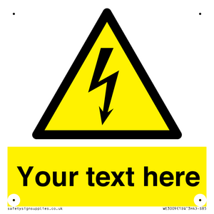 WE3009: Custom electrical warning sign