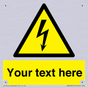 WE3009: Custom electrical warning sign