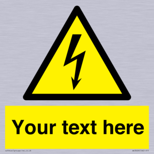 WE3009: Custom electrical warning sign