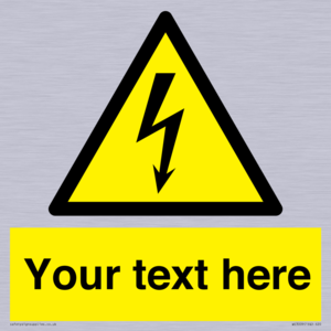 WE3009: Custom electrical warning sign