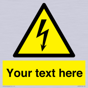 WE3009: Custom electrical warning sign