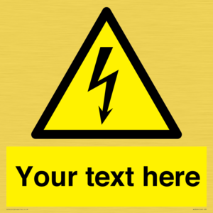 WE3009: Custom electrical warning sign