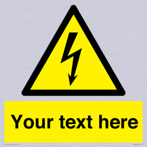 WE3009: Custom electrical warning sign