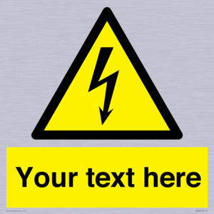 WE3009: Custom electrical warning sign