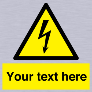 WE3009: Custom electrical warning sign