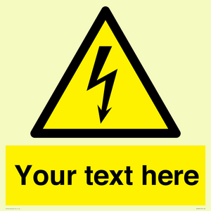 WE3009: Custom electrical warning sign