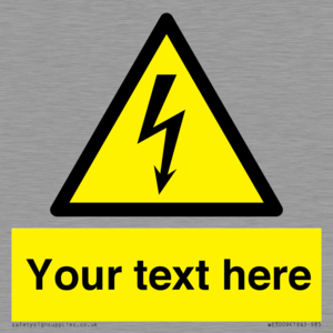 WE3009: Custom electrical warning sign