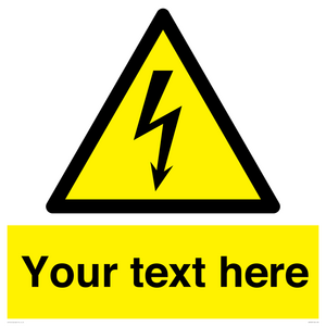 WE3009: Custom electrical warning sign