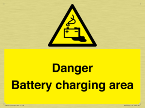 WE3560: Danger Battery charging area