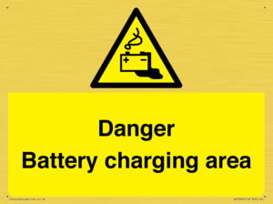 WE3560: Danger Battery charging area