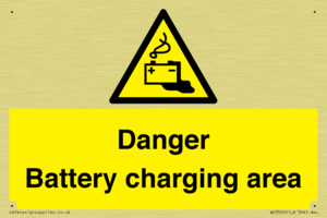 WE3560: Danger Battery charging area