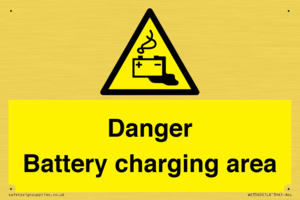 WE3560: Danger Battery charging area